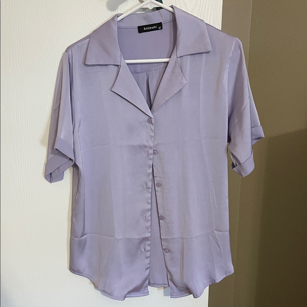 Lavender Button-Down Shirt